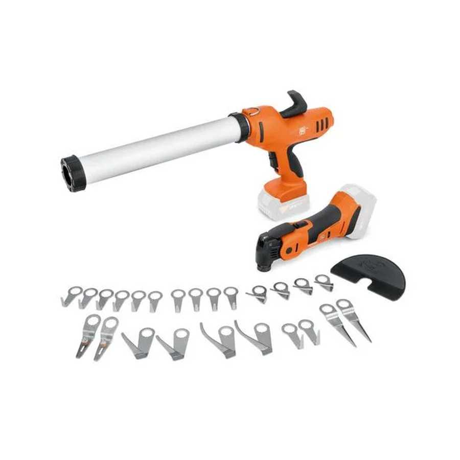 FEIN-71902460000 Fein AS AKP & AMM1.7Q Cordless Sealant Gun & Multimaster Set