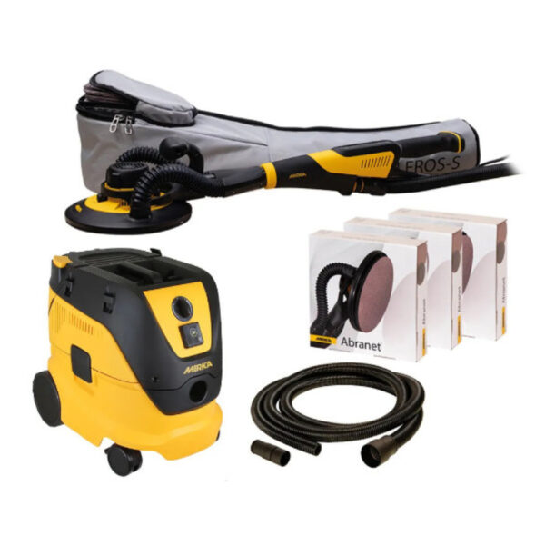 Mirka LEROS-S DV Wall Sander & DE1230L 230V Deco Solution Kit