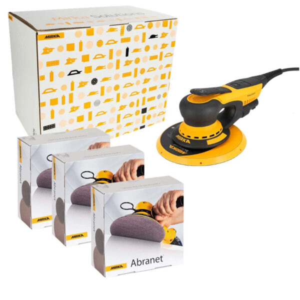 Mirka DEROS II 750 Electric Random Orbital Sander 230V Deco Solution Ki